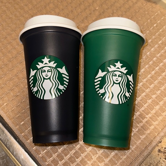 Starbucks Dining Two Reusable Plastic Starbucks Cup Poshmark